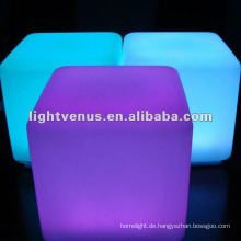 40 * 40 * 40cm Anzeige Aufladen beleuchtete LED Cube Chair